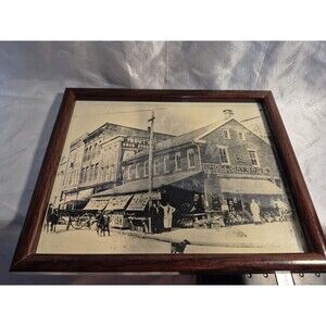 Holliday Bros. Grocery C1910 Hanover, PA Framed Reprint By Historical Society